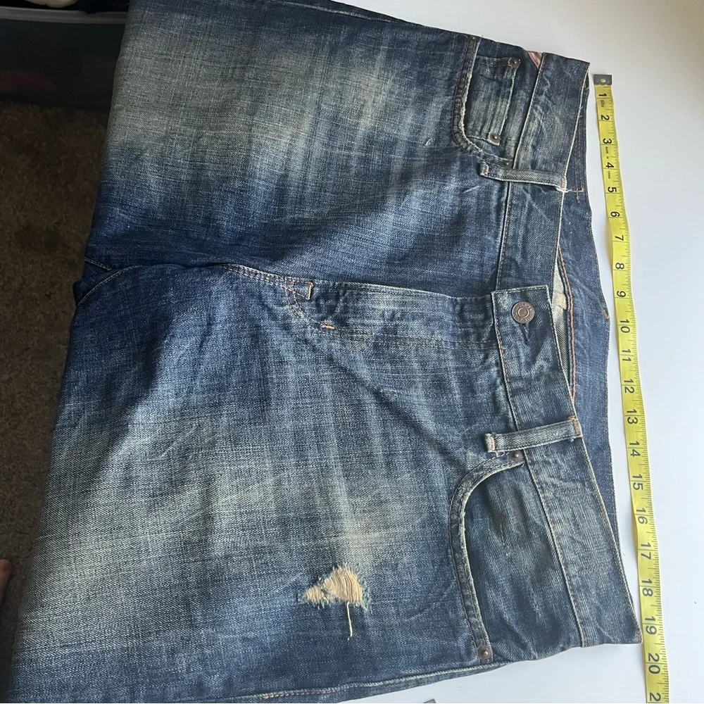 Denim Supply Ralph Lauren Straight Patina Blue Jeans Flag 36/32 Cowboy Western